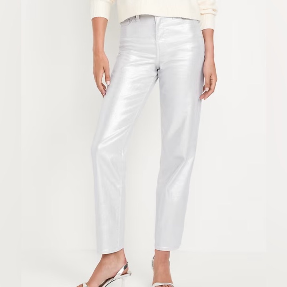 NWT Old Navy silver jeans | size 0 P